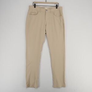 Tasc Motion Pant Straight Fit Mens 32‎ Light Khaki Bamboo Performance 5 Pocket